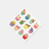 Cupcake Birthday Serviette (Ecke)