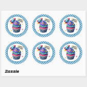 Cupcake Birthday Stickers (Blatt)