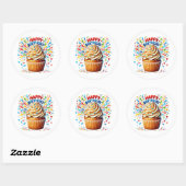 Cupcake Birthday Stickers (Blatt)