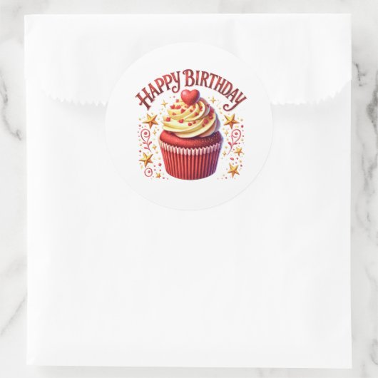 Cupcake Birthday Stickers (Tasche)