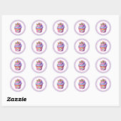 Cupcake Birthday Stickers (Blatt)