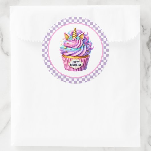 Cupcake Birthday Stickers (Tasche)