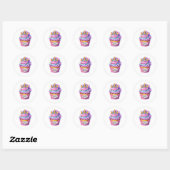 Cupcake Birthday Stickers (Blatt)