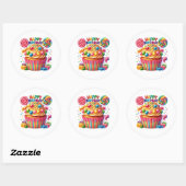 Cupcake Birthday Stickers (Blatt)
