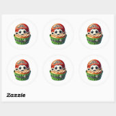 Cupcake Birthday Stickers (Blatt)