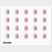 Cupcake Birthday Stickers (Blatt)