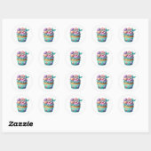 Cupcake Birthday Stickers (Blatt)