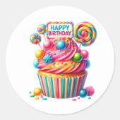Cupcake Birthday Stickers (Vorderseite)