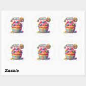 Cupcake Birthday Stickers (Blatt)