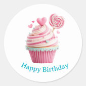 Cupcake Birthday Stickers (Vorderseite)