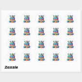 Cupcake Birthday Stickers (Blatt)