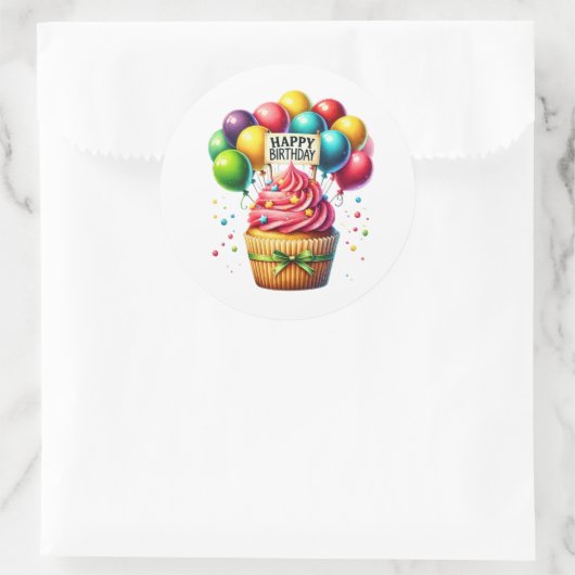 Cupcake Birthday Stickers (Tasche)