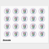Cupcake Birthday Stickers (Blatt)