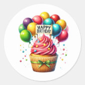 Cupcake Birthday Stickers (Vorderseite)