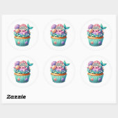 Cupcake Birthday Stickers (Blatt)