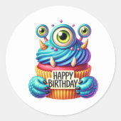 Cupcake Birthday Stickers (Vorderseite)