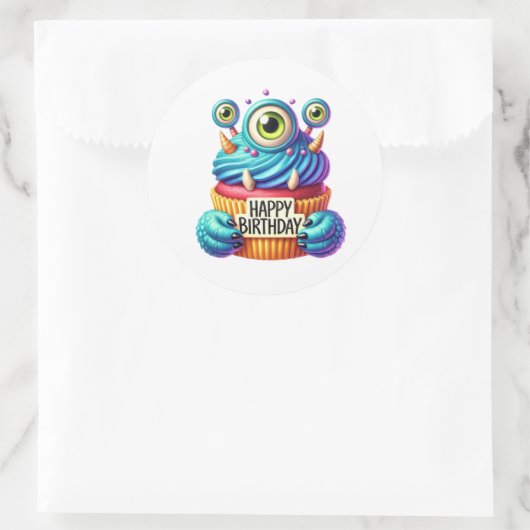 Cupcake Birthday Stickers (Tasche)
