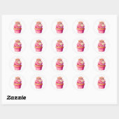Cupcake Birthday Stickers (Blatt)