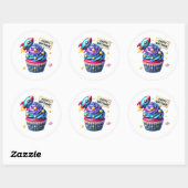Cupcake Birthday Stickers (Blatt)