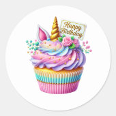 Cupcake Birthday Stickers (Vorderseite)