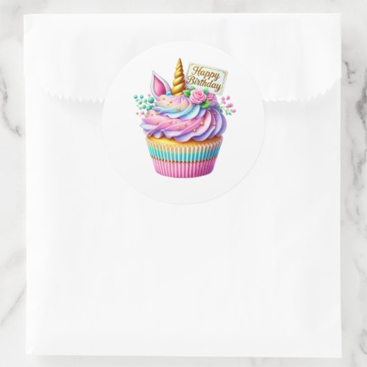 Cupcake Birthday Stickers (Tasche)