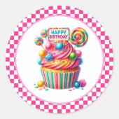 Cupcake Birthday Stickers (Vorderseite)