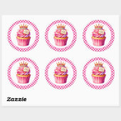 Cupcake Birthday Stickers (Blatt)