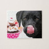 Cupcake & Black Labrador Puzzle (Horizontal)