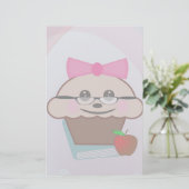 Cupcake Briefpapier (Stehend Vorderseite)