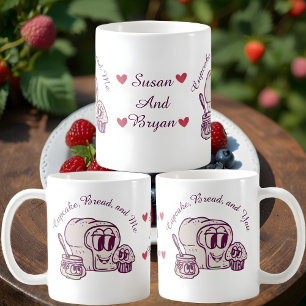 Cupcake, Brot, Ich & Du Tasse Name personalisieren