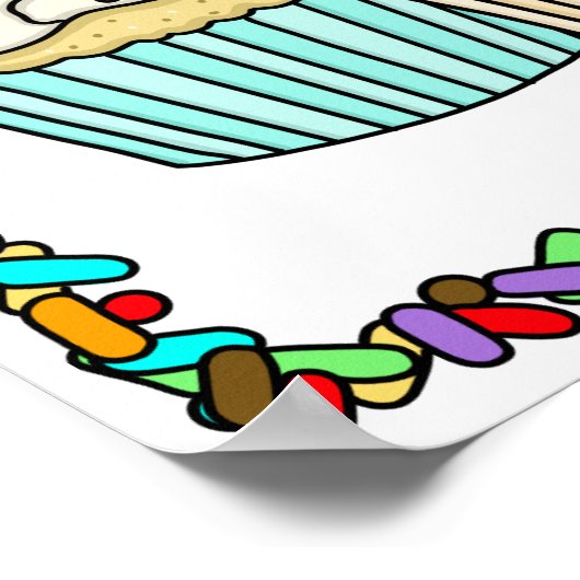 Cupcake Buffet | Schild mit Hochzeitsnahrung oder  (Ecke)