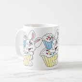Cupcake Bunny Ost Kaffeetasse (Vorderseite Links)