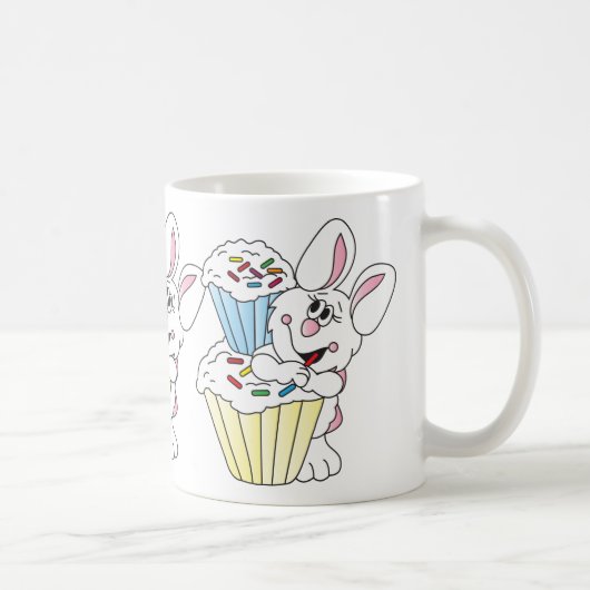 Cupcake Bunny Ost Kaffeetasse (Rechts)