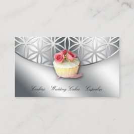 Cupcake Business Card Bäckerei Blume Cool Visitenkarte