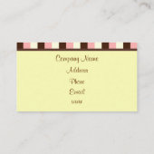 Cupcake Business Card Visitenkarte (Rückseite)