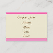 Cupcake Business Card Visitenkarte (Rückseite)