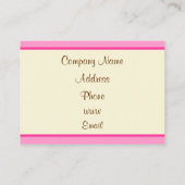 Cupcake Business Card Visitenkarte (Rückseite)