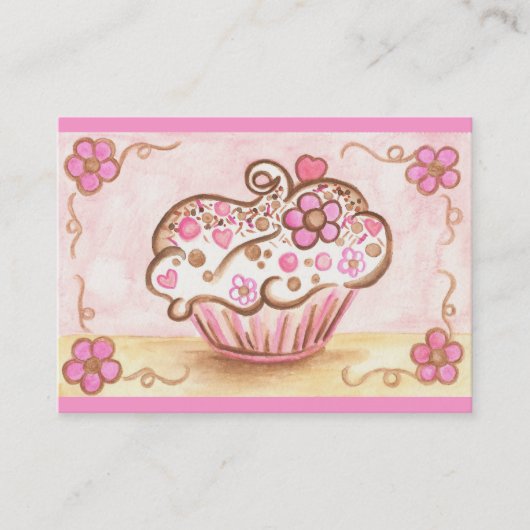 Cupcake Business Card Visitenkarte (Vorderseite)