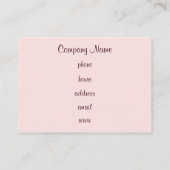 Cupcake Business Card Visitenkarte (Rückseite)