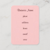 Cupcake Business Card Visitenkarte (Rückseite)