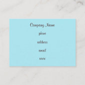 Cupcake Business Card Visitenkarte (Rückseite)