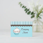 Cupcake Business Card Visitenkarte (Stehend Vorderseite)