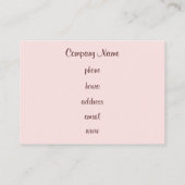 Cupcake Business Card Visitenkarte (Rückseite)