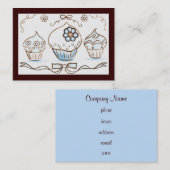 Cupcake Business Card Visitenkarte (Vorne/Hinten)