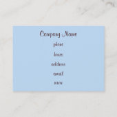 Cupcake Business Card Visitenkarte (Rückseite)