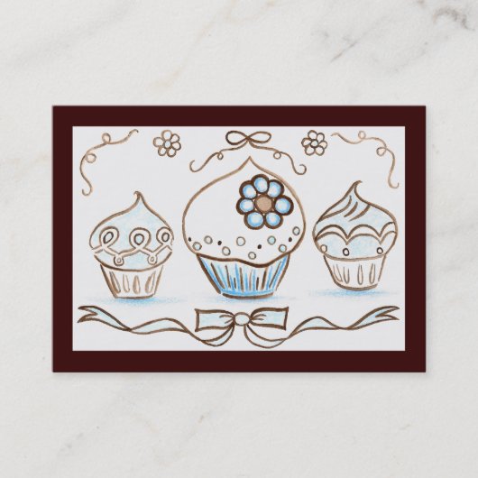Cupcake Business Card Visitenkarte (Vorderseite)
