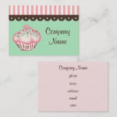 Cupcake Business Card Visitenkarte (Vorne/Hinten)