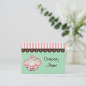 Cupcake Business Card Visitenkarte (Stehend Vorderseite)