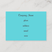 Cupcake Business Card Visitenkarte (Rückseite)