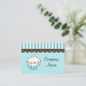 Cupcake Business Card Visitenkarte (Stehend Vorderseite)